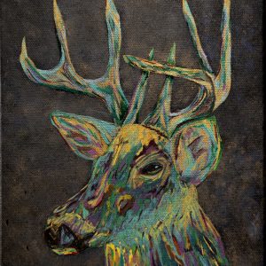 Deer Oh Henry, Acrylic, 8” x 10”